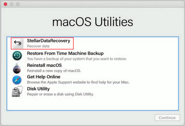start the Mac hard drive data recovery software
