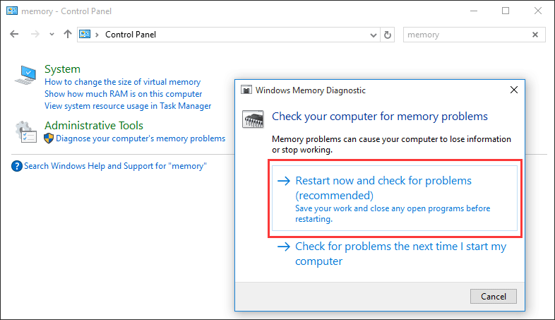 Windows Memory Diagnostic