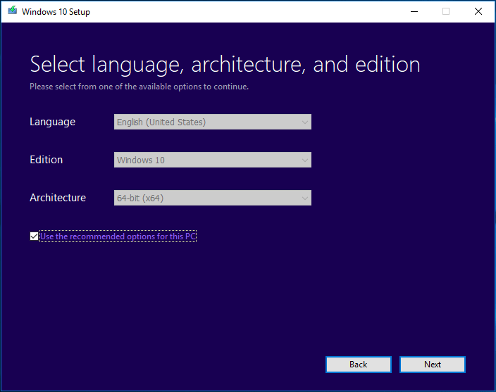 select language architecture and edition