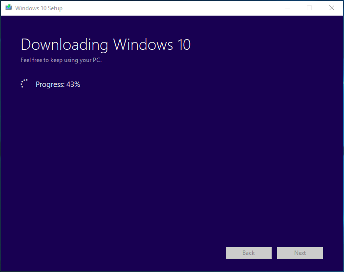 downloading Windows 10