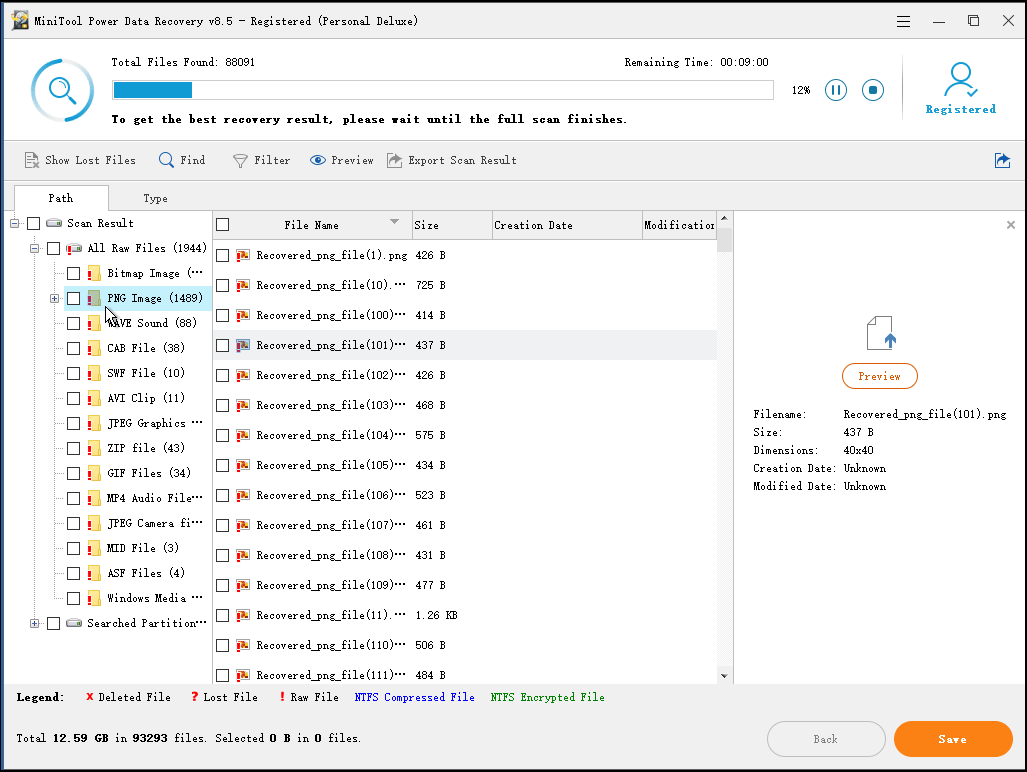 scanning target drive