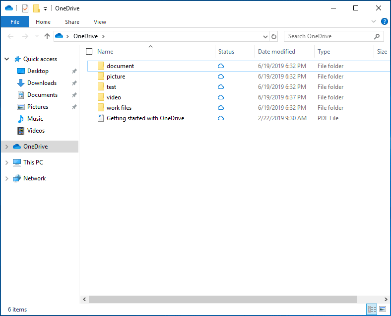 onedrive folder