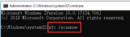 run SFC Scannow to fix Windows 10 icons missing