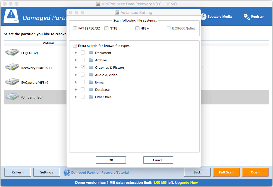 use Settings to make a further selection