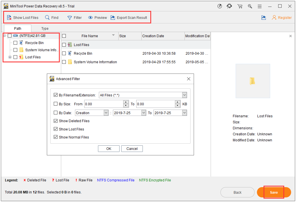 recover lost Excel files