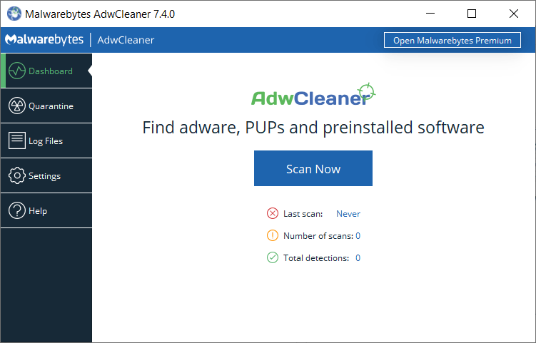 Malwarebytes AdwCleaner