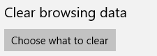 clear browsing data