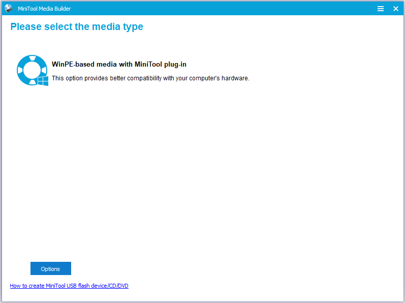 create the bootable media