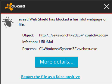 Avast blocking websites