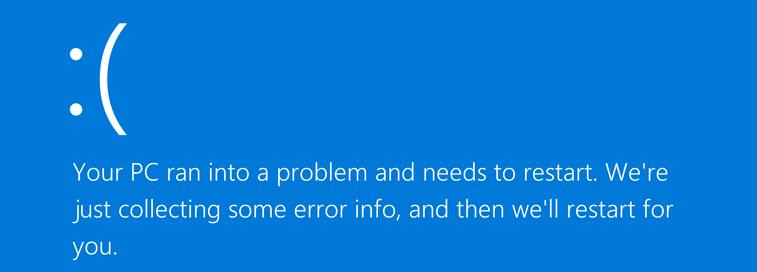 Windows 10 blue screen of death