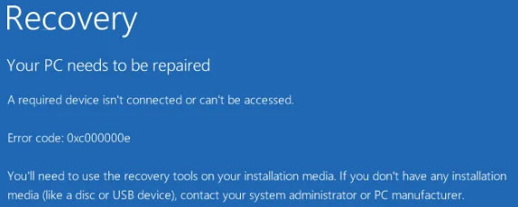 How Can You Fix Error Code 0xc000000e In Windows 10? - MiniTool