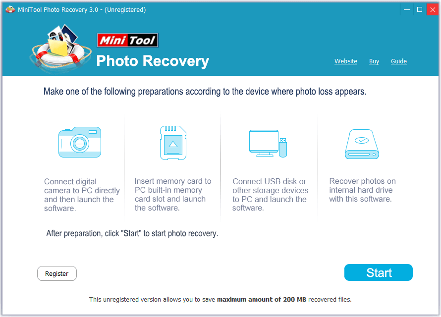 launch the video recovery software