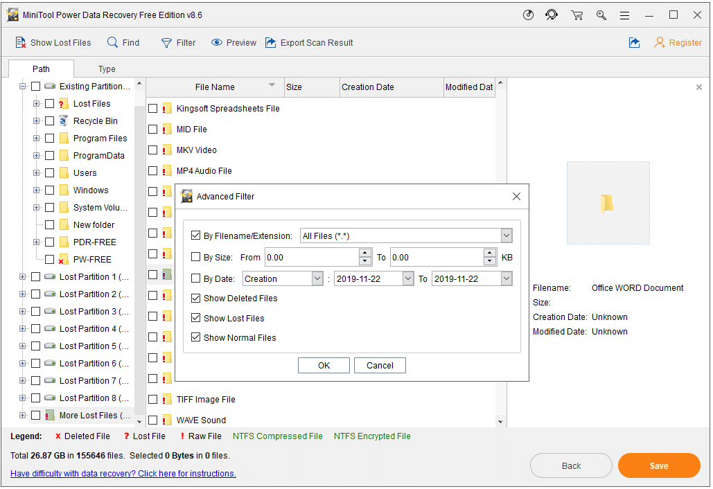 recover files with MiniTool Power Data Recovery