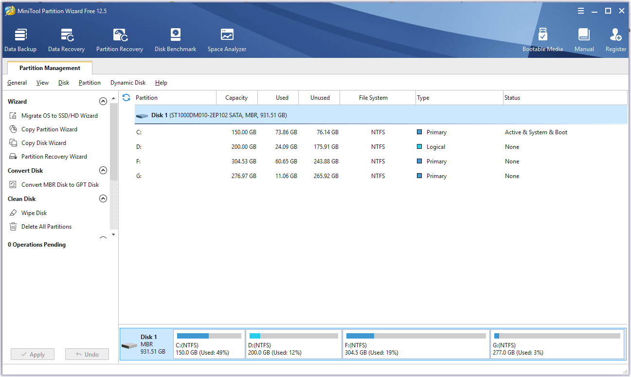 use MiniTool Partition Wizard to check disk errors