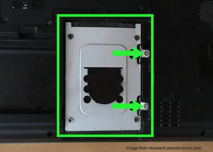 remove the hard drive mount