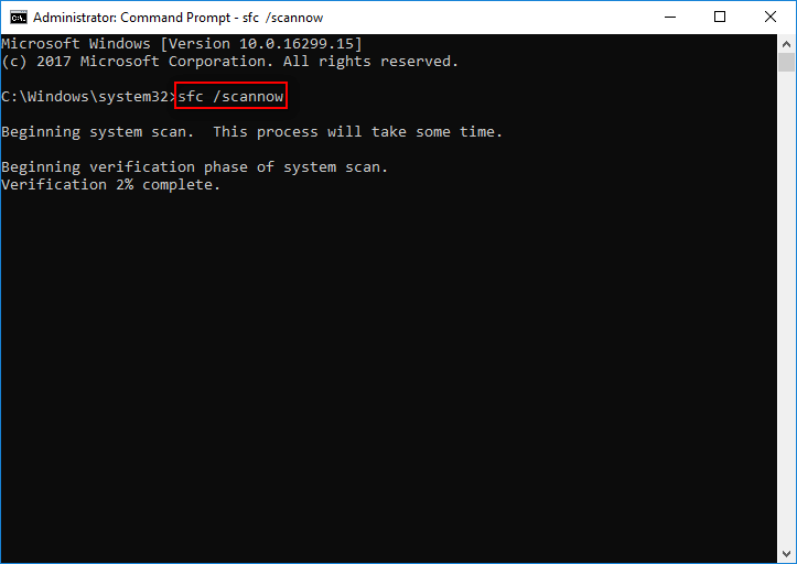 how to run SFC Scannow command