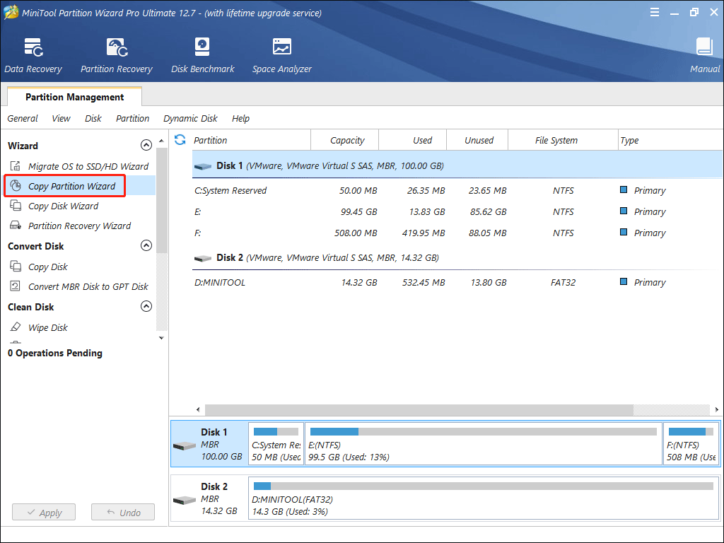 copy partitions