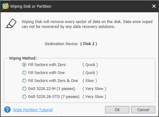 wipe disk