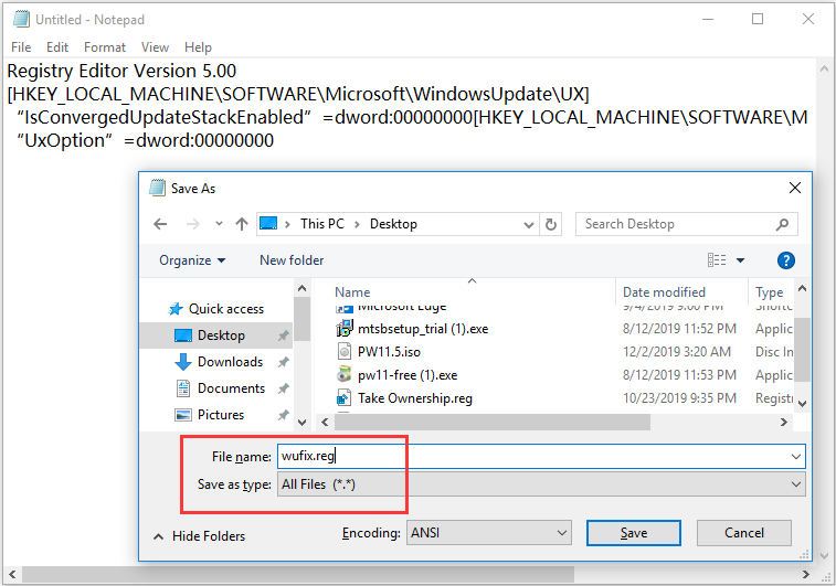 edit the Registry