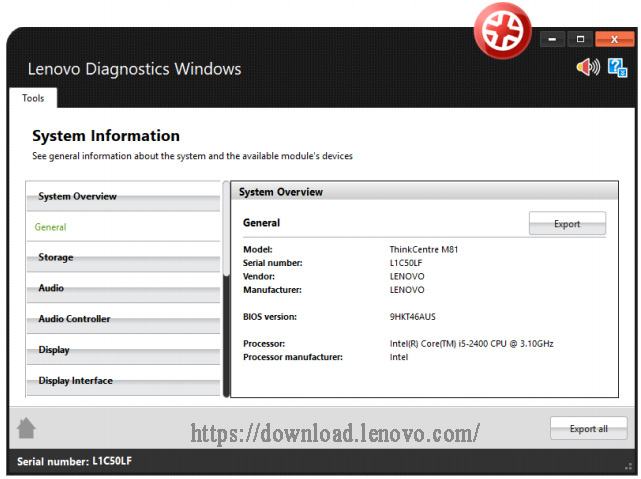 system information tool