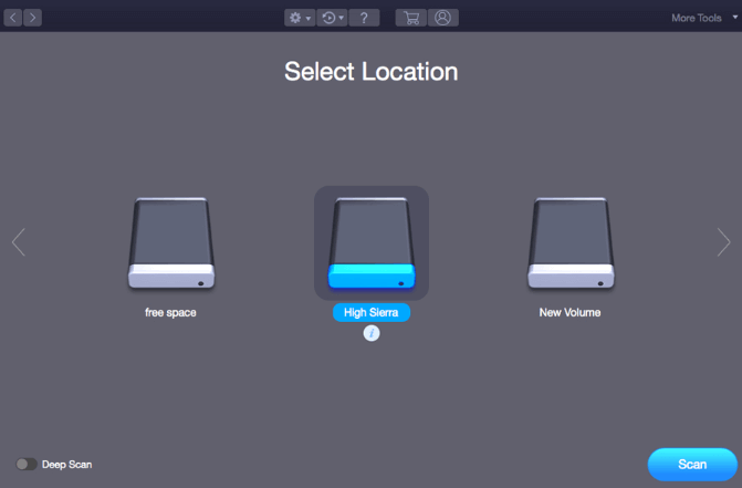 select location to scan