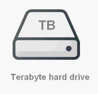 Terabyte hard drive