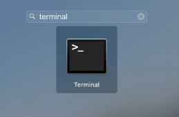 open command prompt Mac via Launchpad