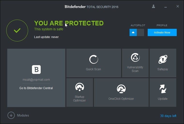 BitDefender Removal Tool