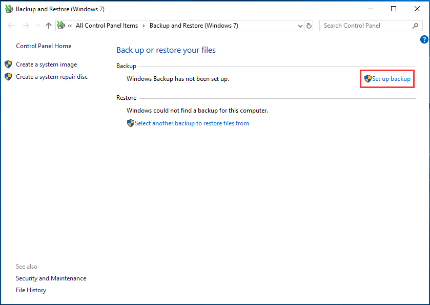 Backup and Restore Windows 7