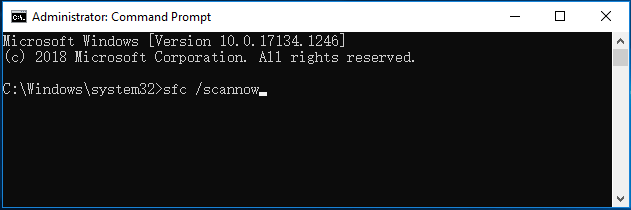 Windows 10 sfc scannow command
