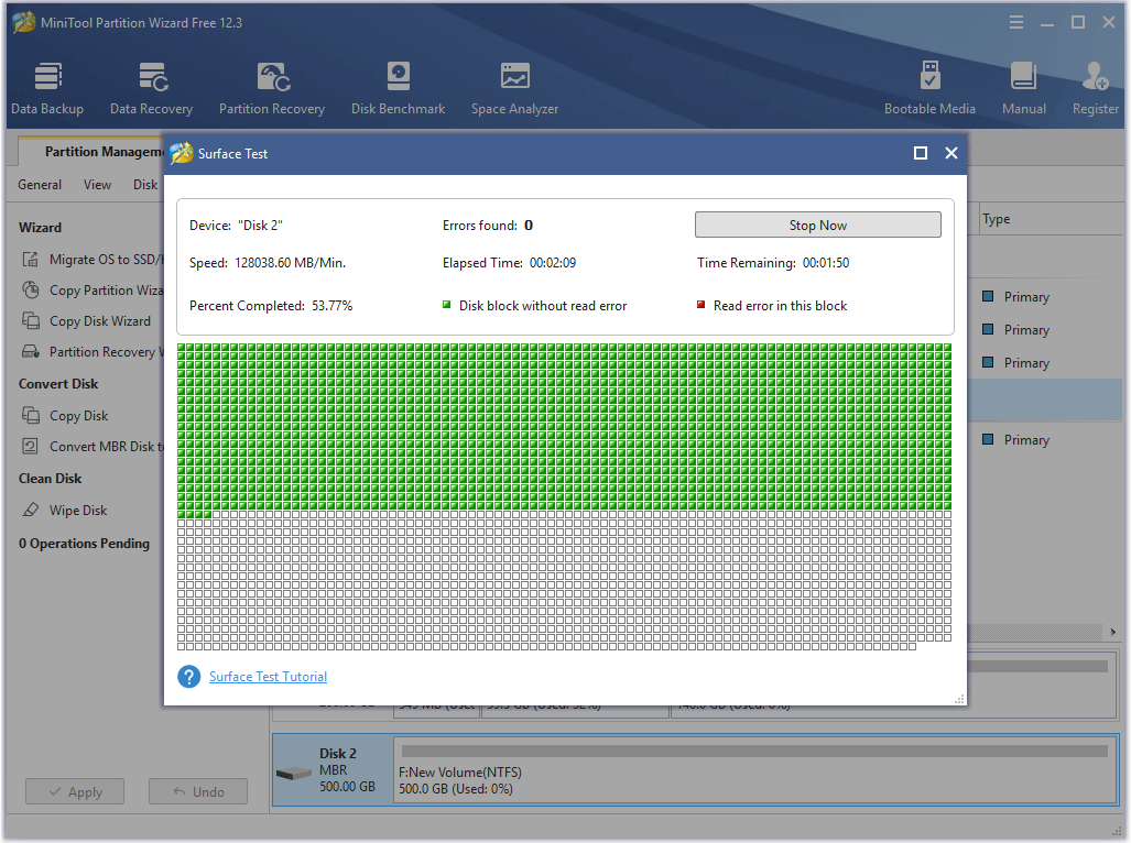 scan the hard drive