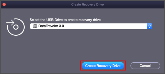 Create Recovery Drive