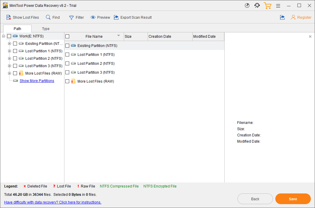 scan results