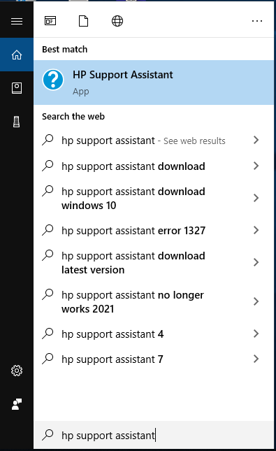 HP Support Assistant