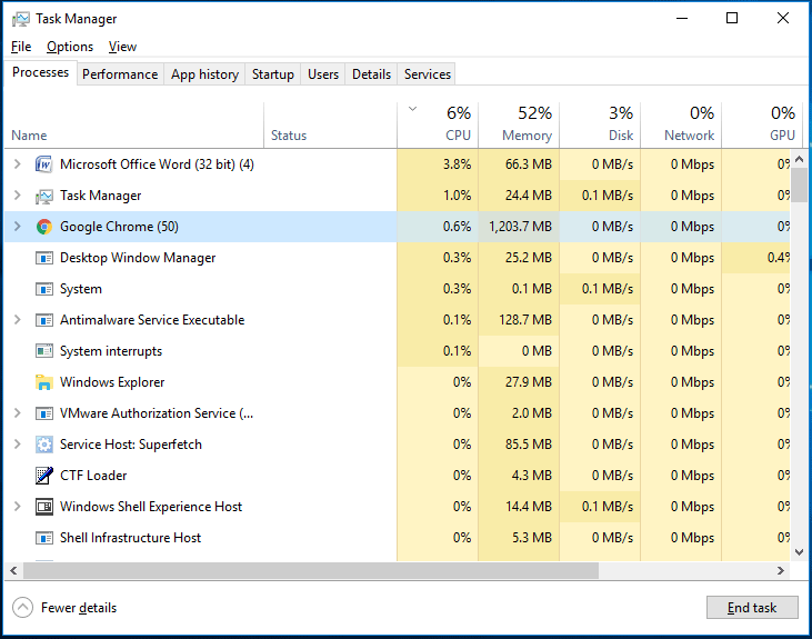 close browser in Task Manager