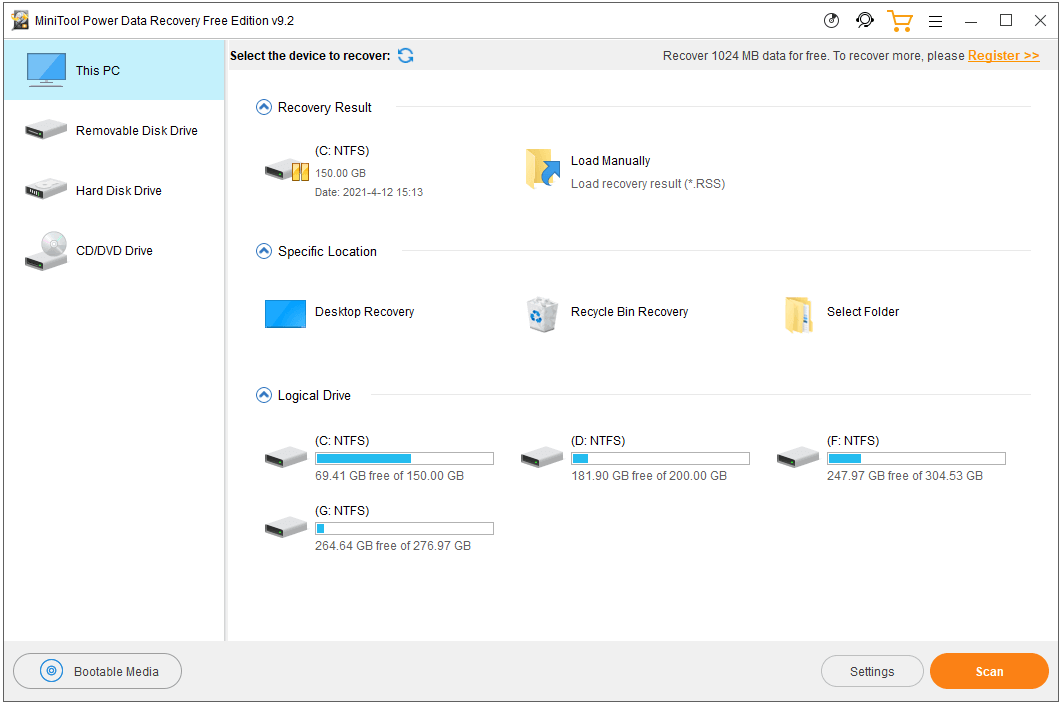 MiniTool Power Data Recovery