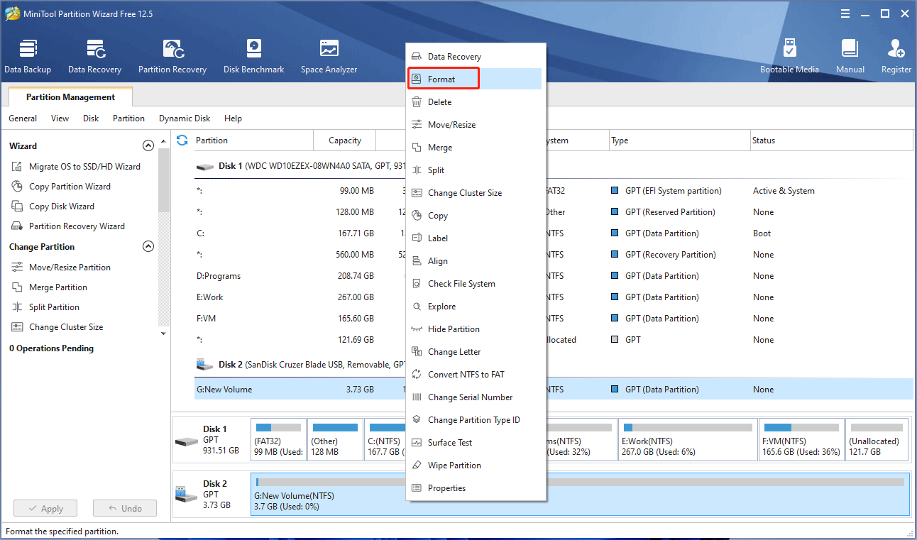 select Format