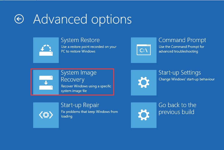 System Image Recovery