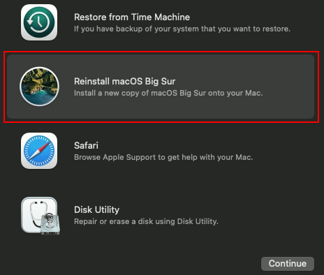 reinstall macOS