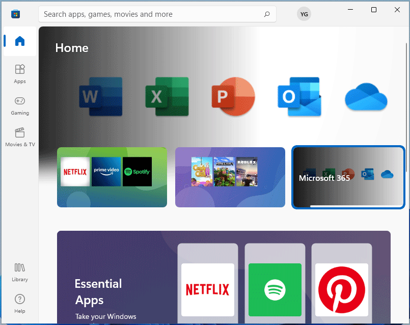 Microsoft Store in Windows 11