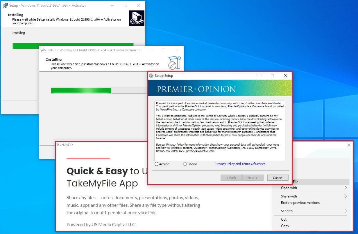fake Windows 11 installer detected by Kaspersky