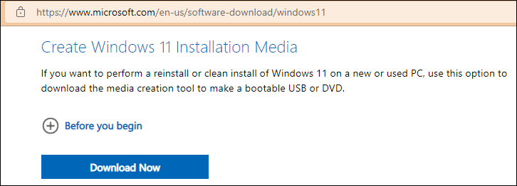 download Windows 11 Media Creation Tool