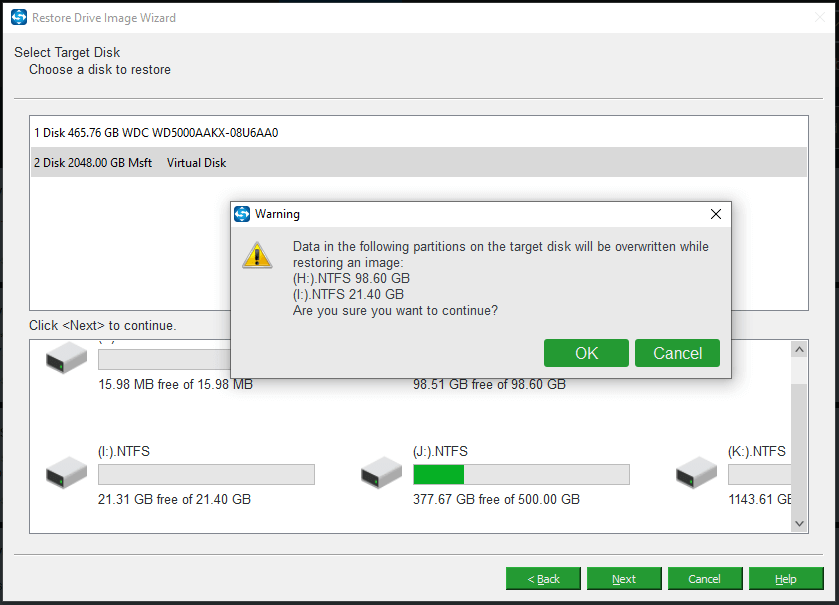 restore Windows 11 will wipe some partitions on the target disk