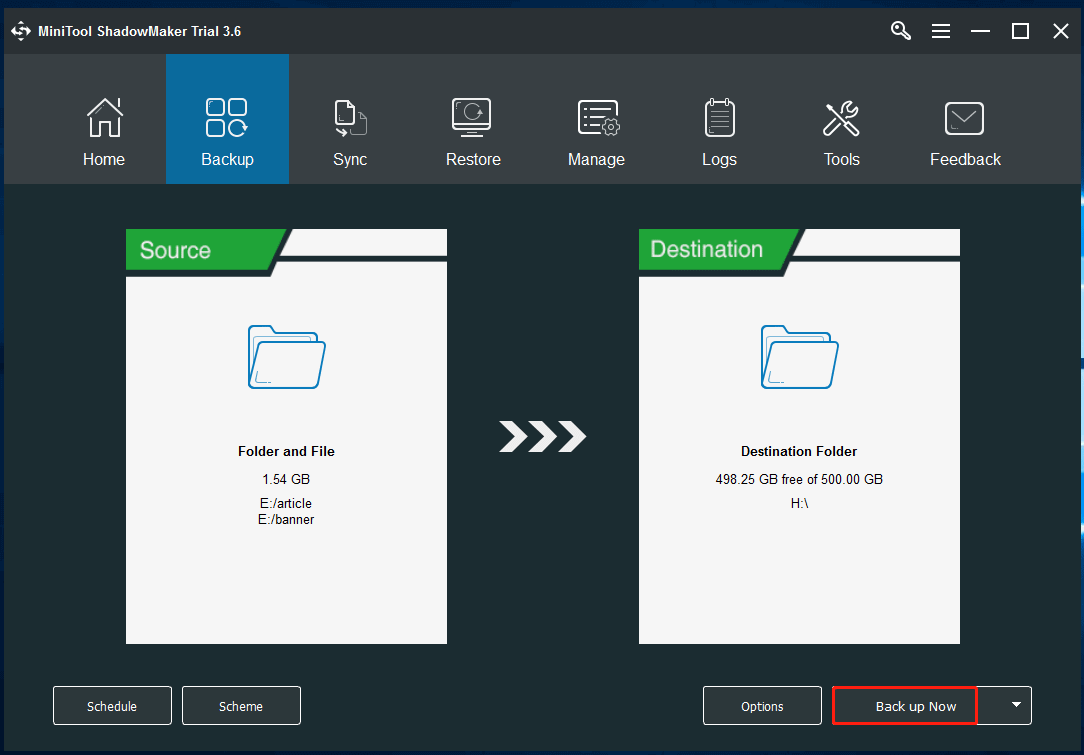 back up Windows data and system