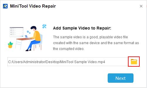 Select a sample video