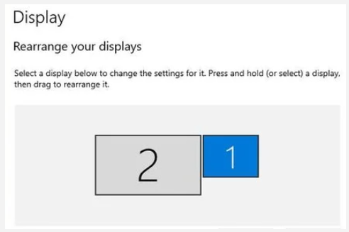 Rearrange your displays