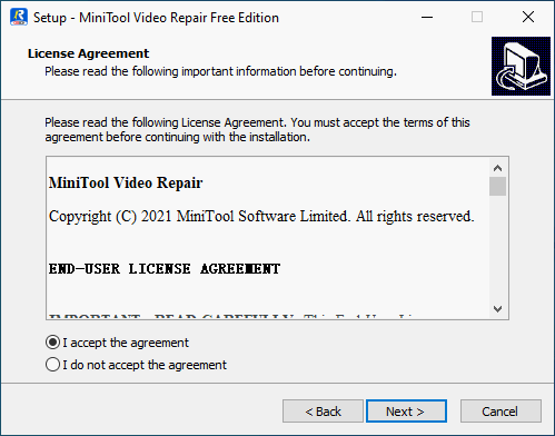 Accept License Agreement