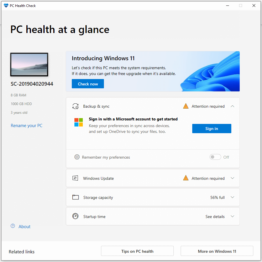 PC Health Check