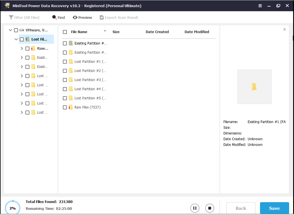 scanning files on your hard drive