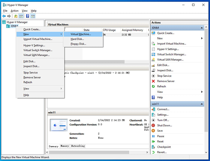 hyper-v virtual machine